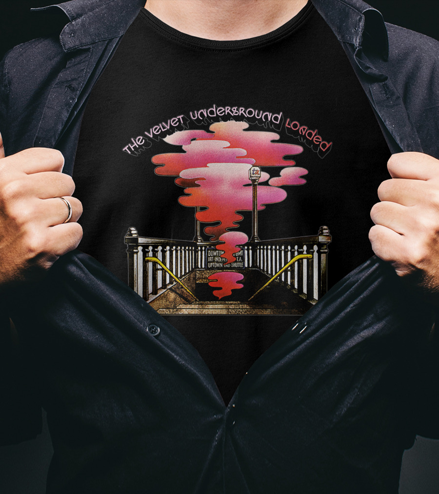 The Velvet Underground Loaded Subway Smoke Artwork T-Shirt