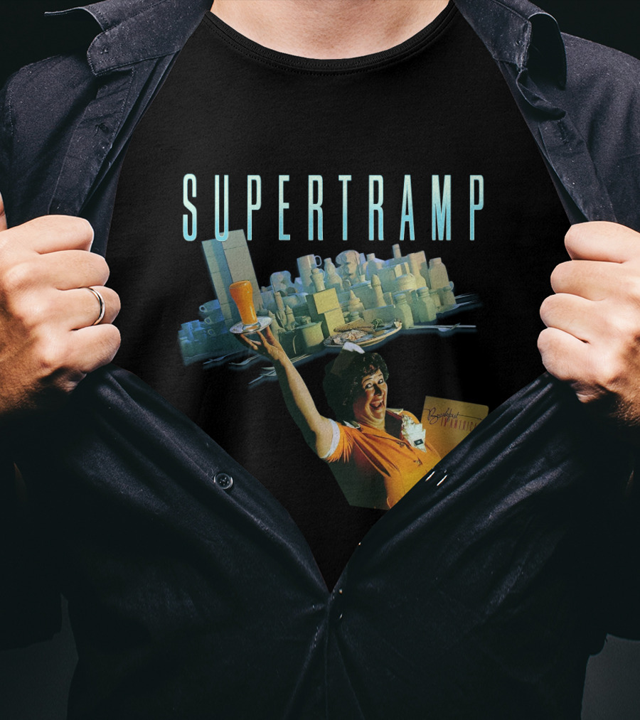 Supertramp Breakfast In America Waitress Album Cover T-Shirt