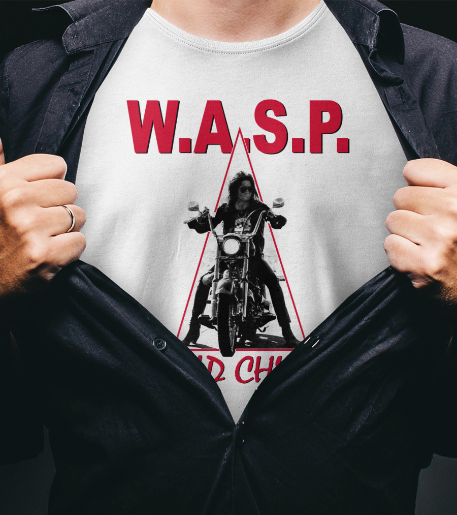 W.a.s.p. Wild Child Motorcycle Rider T-Shirt