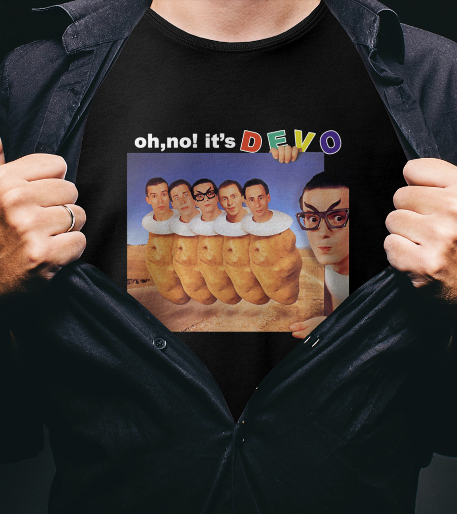 Oh No It's Devo Band Potato Heads T-Shirt
