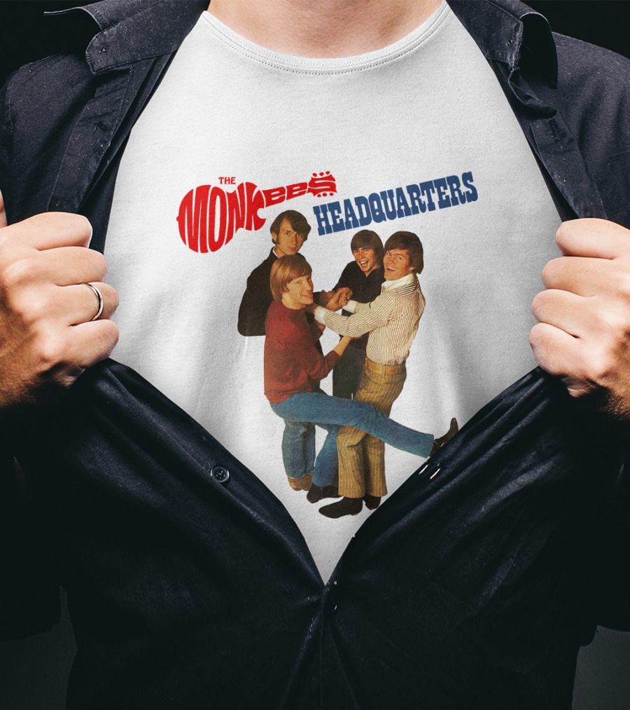 The Monkees Headquarters Album Cover Group Photo T-Shirt