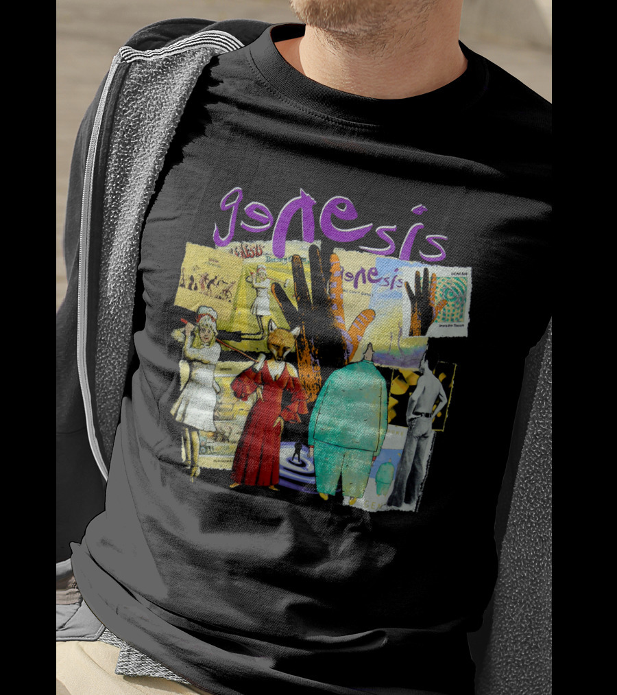 Genesis Collage Retro Album Art Compilation T-Shirt