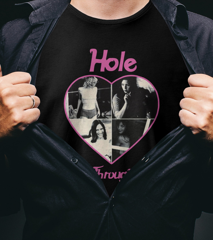 Hole Live Through This Heart Collage T-Shirt