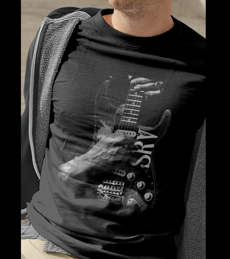 Srv Custom Guitar Iconic Hand Pose T-Shirt