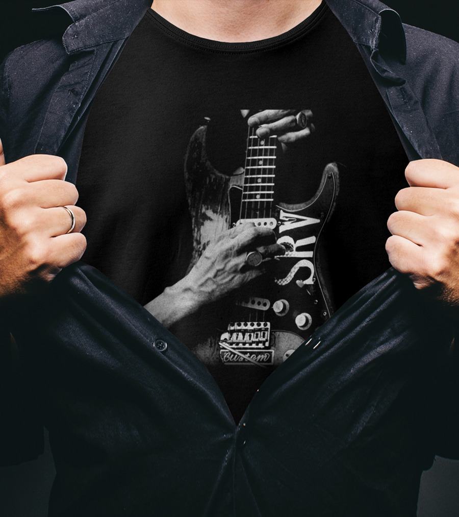 Srv Custom Guitar Iconic Hand Pose T-Shirt