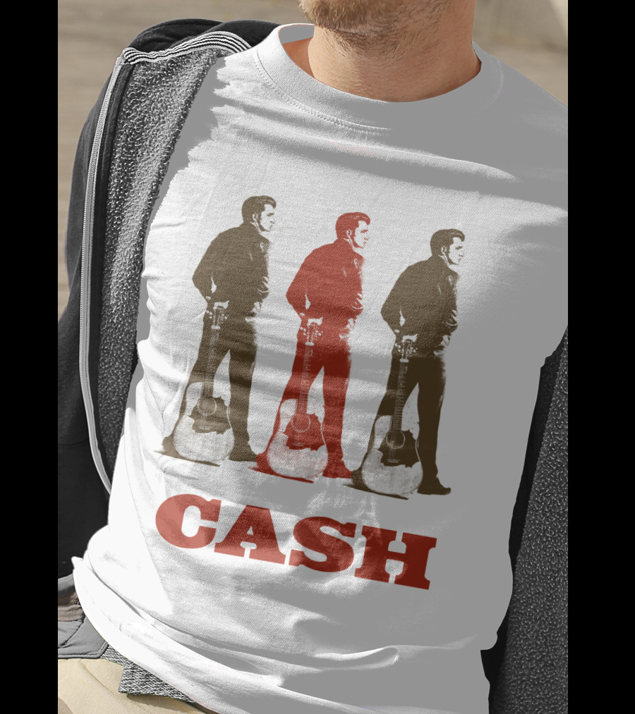 Cash Triptych Guitar Stance T-Shirt