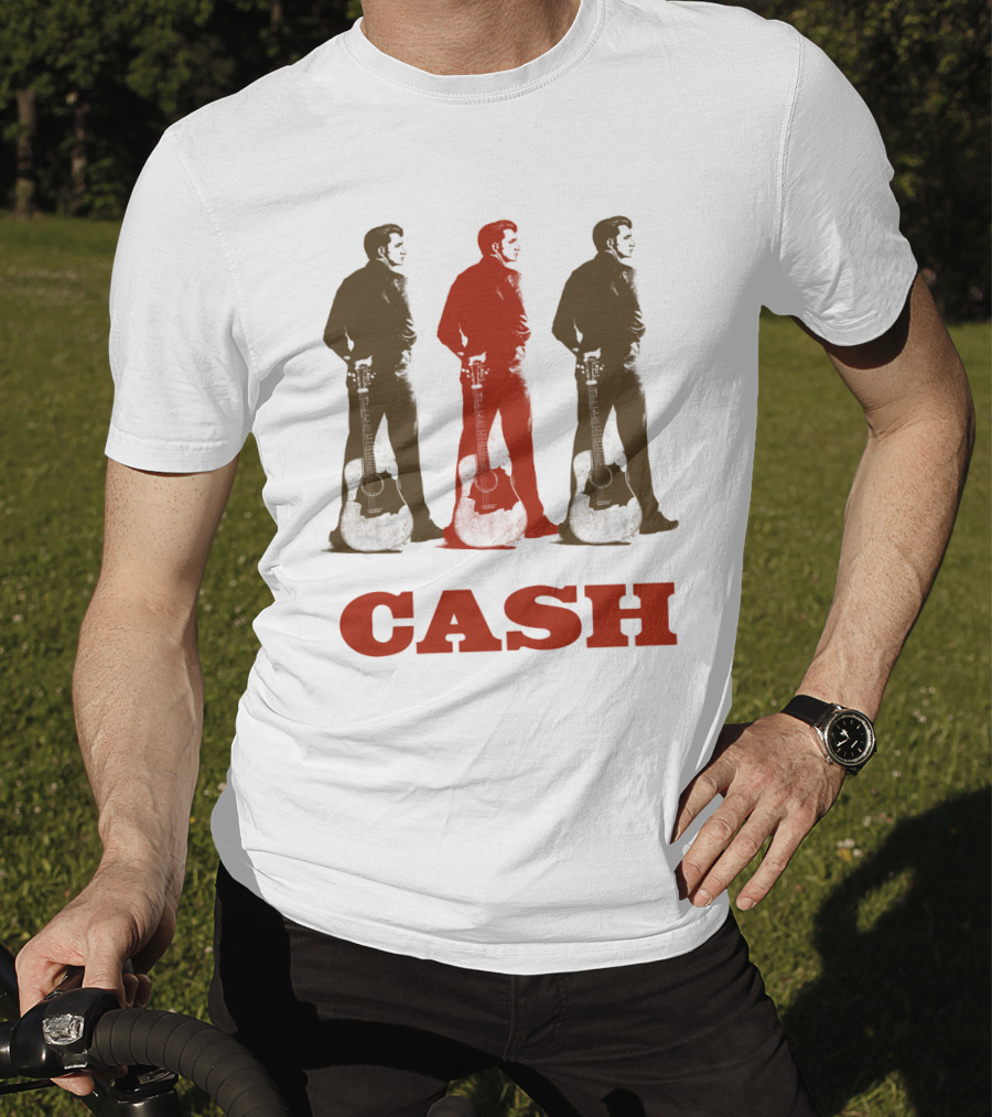Cash Triptych Guitar Stance T-Shirt