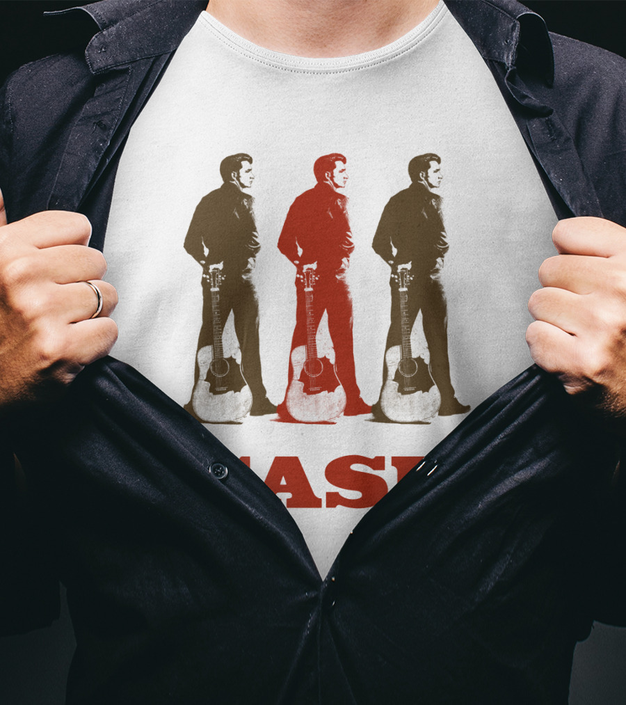 Cash Triptych Guitar Stance T-Shirt