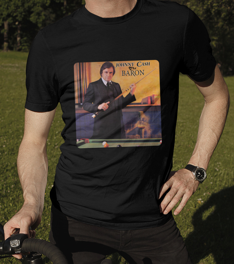 Johnny Cash The Baron Billiards Album Cover T-Shirt