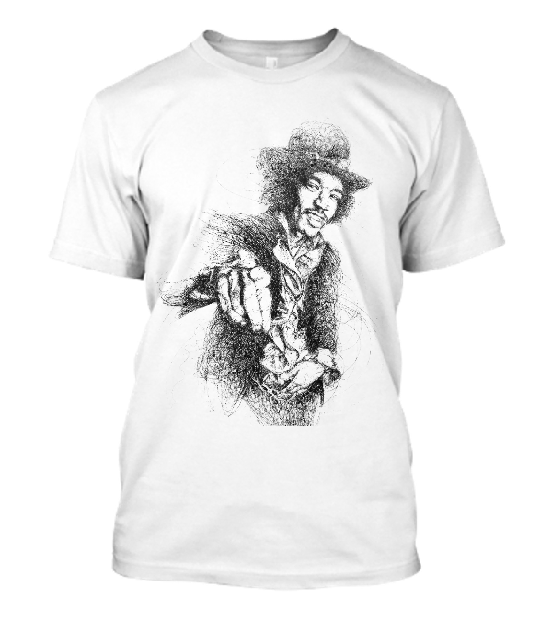 Vintage Rock Legend Sketch T-Shirt