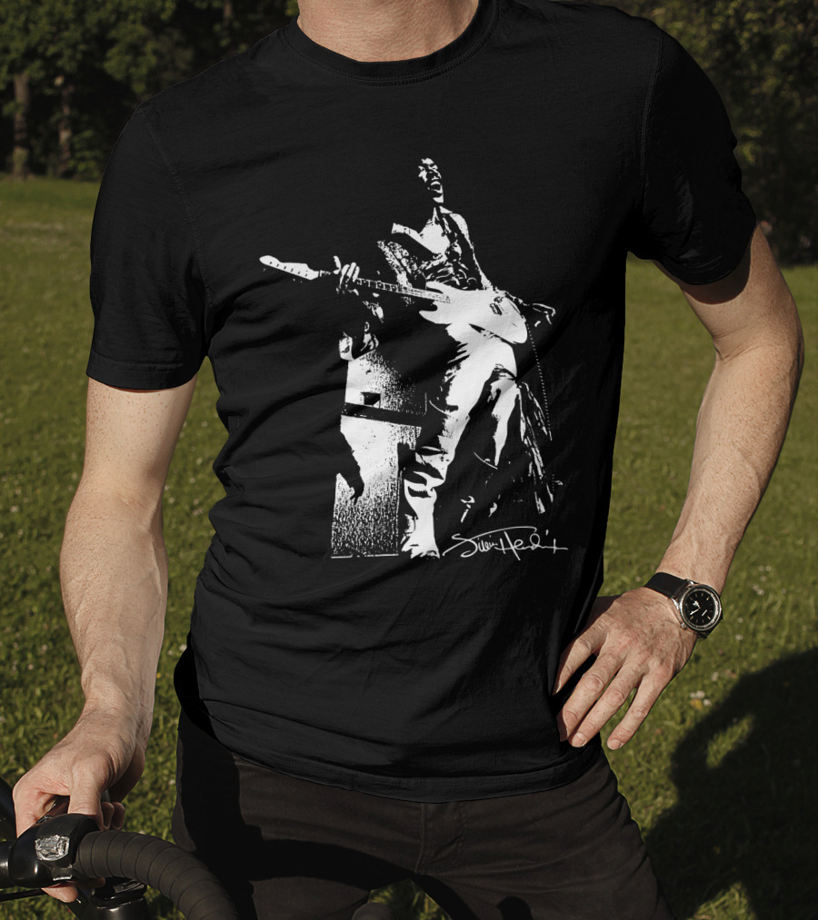 Jimi Hendrix Signature Electric Guitar Performance T-Shirt