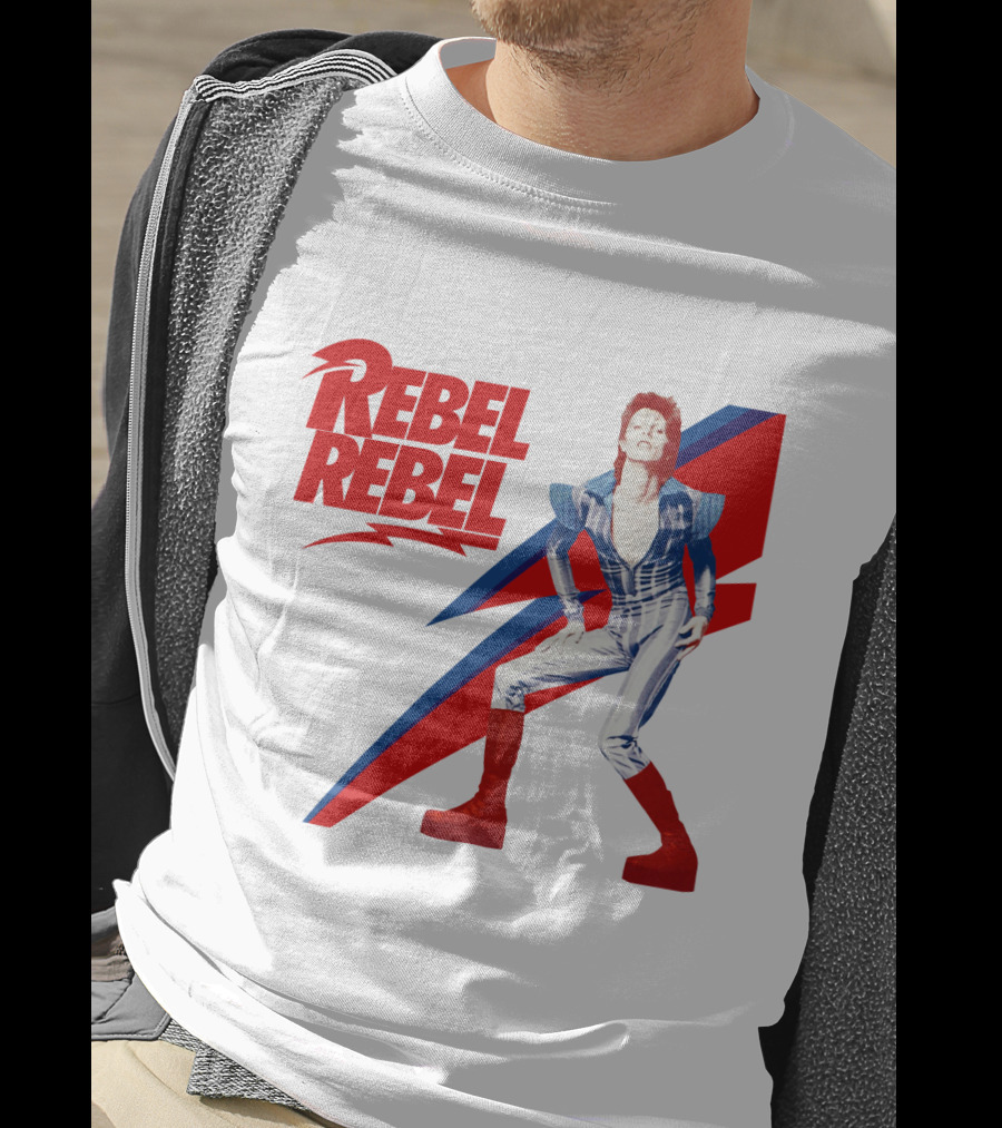 Rebel Rebel Iconic Lightning Bold Style T-Shirt