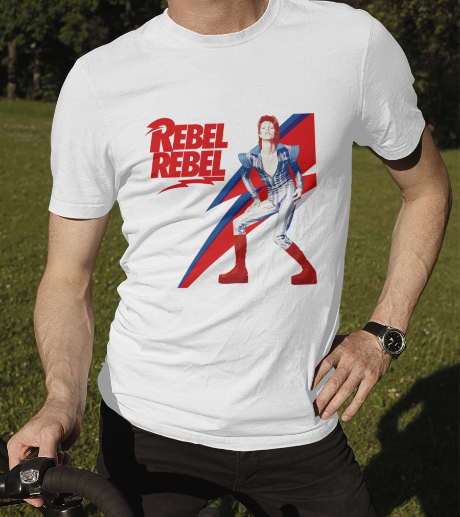 Rebel Rebel Iconic Lightning Bold Style T-Shirt