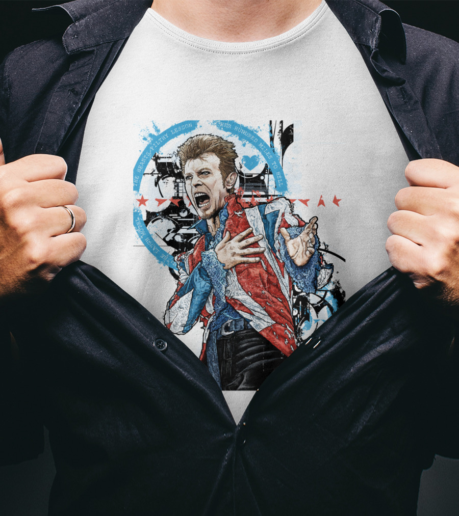 Db Blue Red Union Jacket Stars Iconic Expression T-Shirt