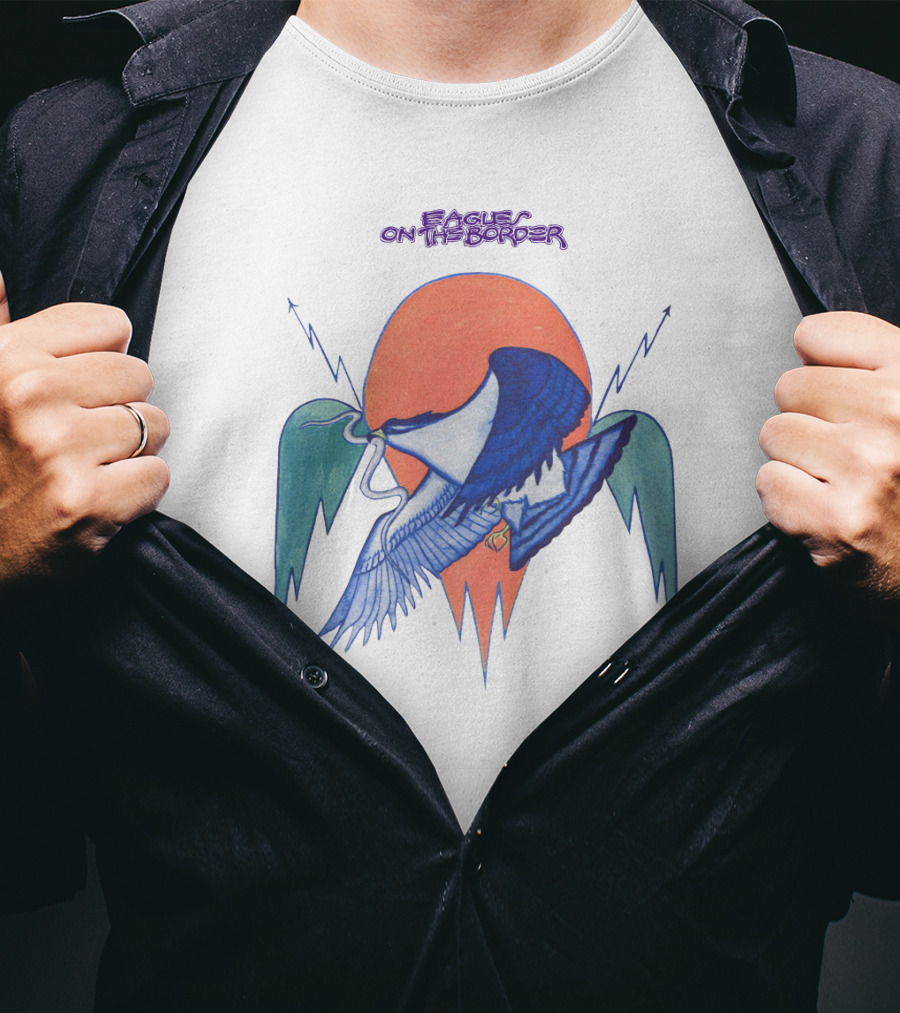 Eagles On The Border Retro Album Art T-Shirt