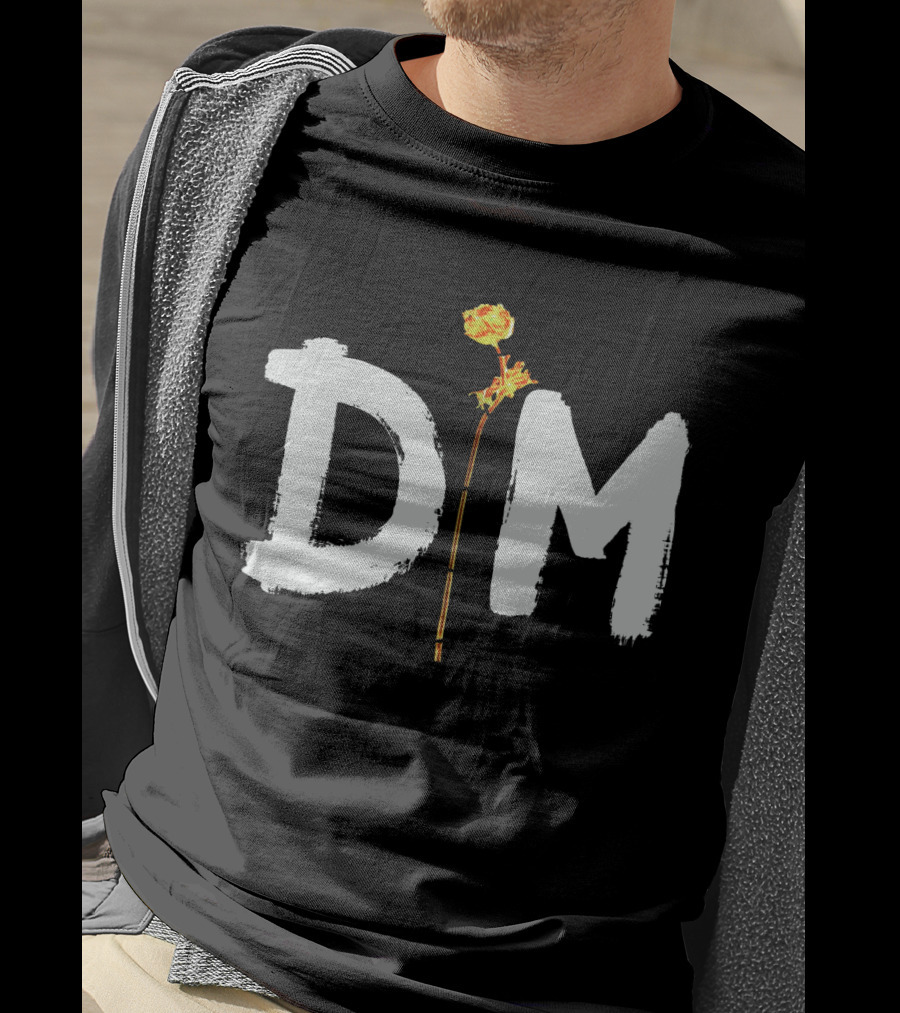 Floral Emblem Integration T-Shirt