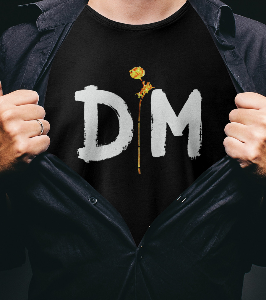 Floral Emblem Integration T-Shirt