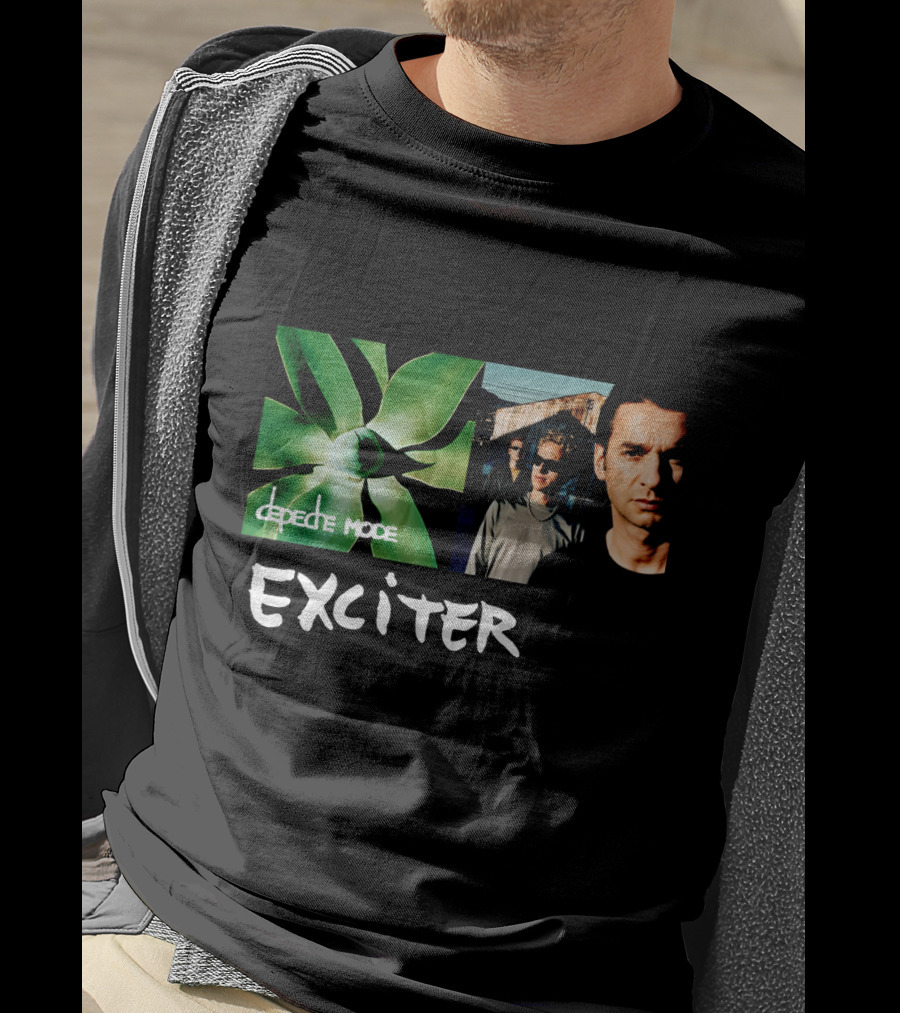 Depeche Mode Exciter Album Cover Plant And Band Members T-Shirt