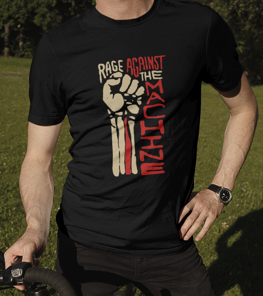 Rage Against The Machine Fist Skeleton T-Shirt