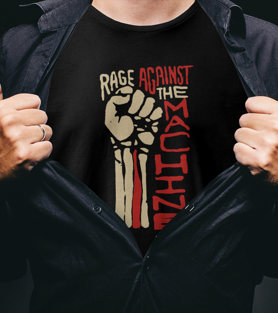 Rage Against The Machine Fist Skeleton T-Shirt