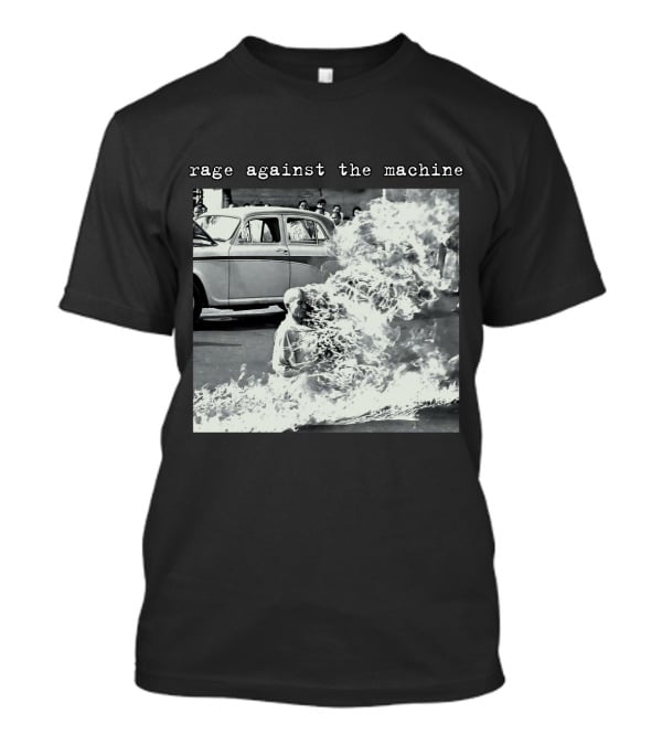 Rage Against The Machine Self-Immolation Protest Scene T-Shirt