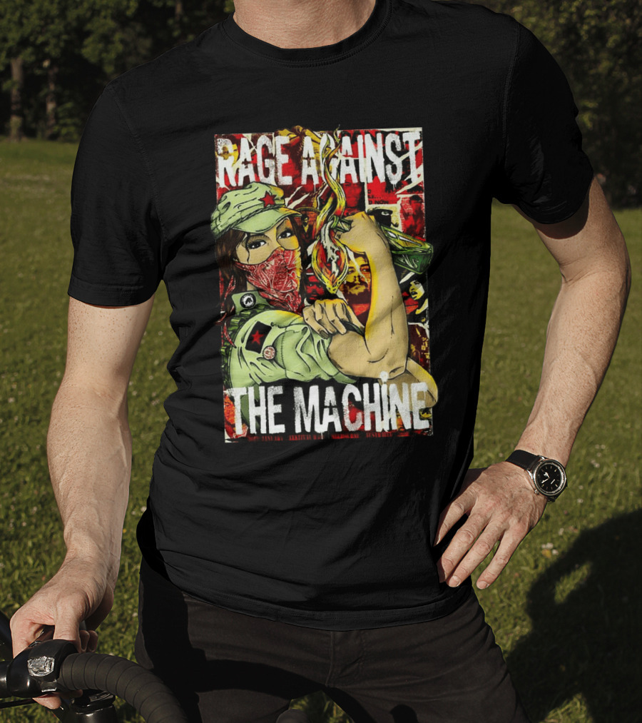 Rage Against The Machine Revolutionary Poster Style Artwork T-Shirt