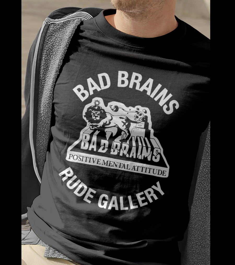 Bad Brains Positive Mental Attitude Rude Gallery T-Shirt