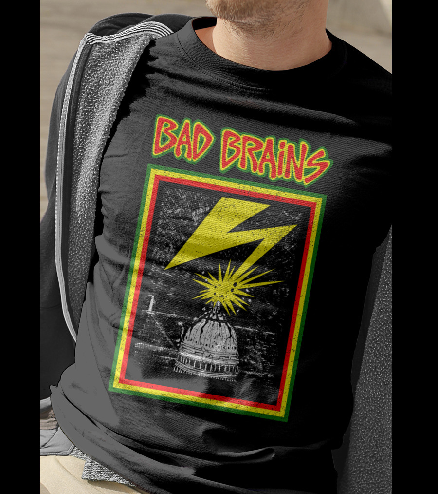 Bad Brains Capitol Lightning Bolt Explosion T-Shirt