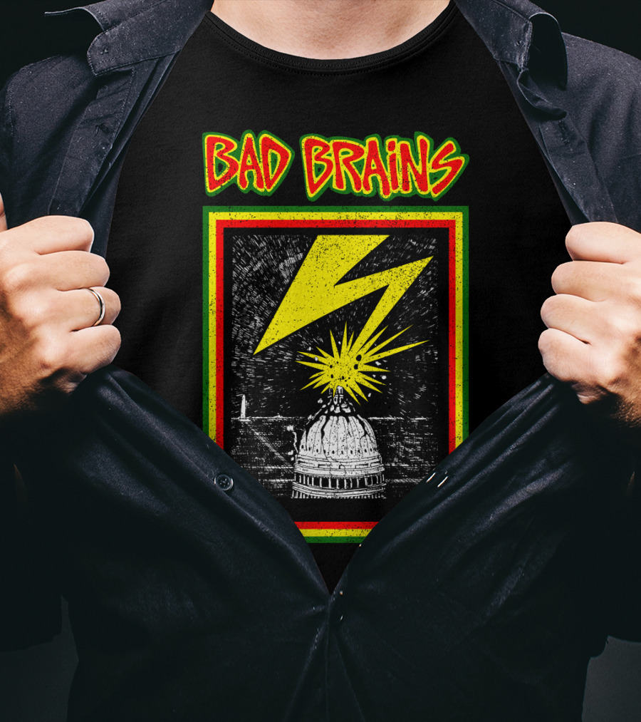 Bad Brains Capitol Lightning Bolt Explosion T-Shirt