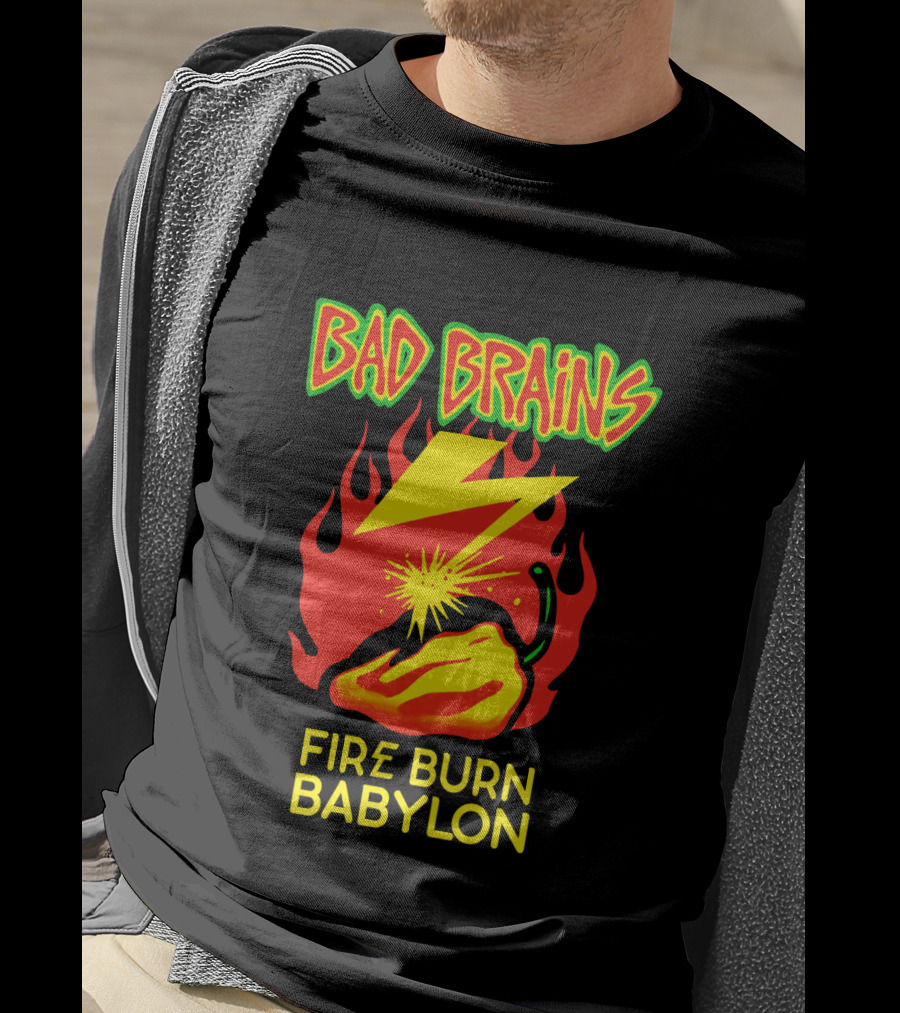 Bad Brains Fire Burn Babylon T-Shirt