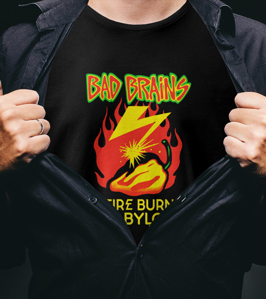 Bad Brains Fire Burn Babylon T-Shirt