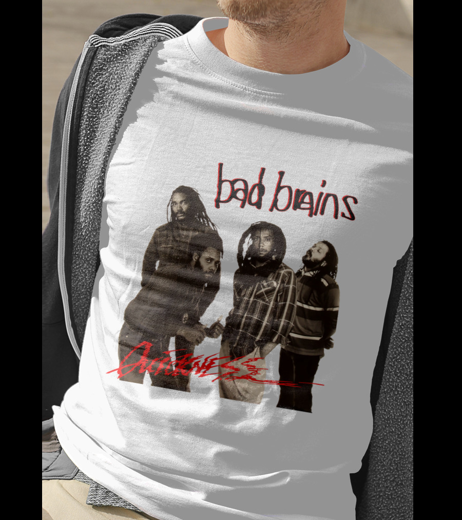 Bad Brains Attitude Vintage Band Photo T-Shirt