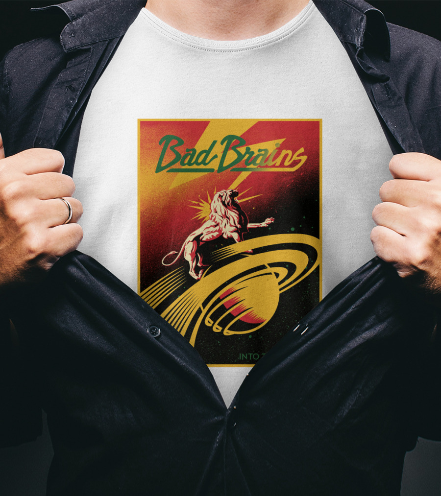 Bad Brains Into The Future Lion And Saturn T-Shirt