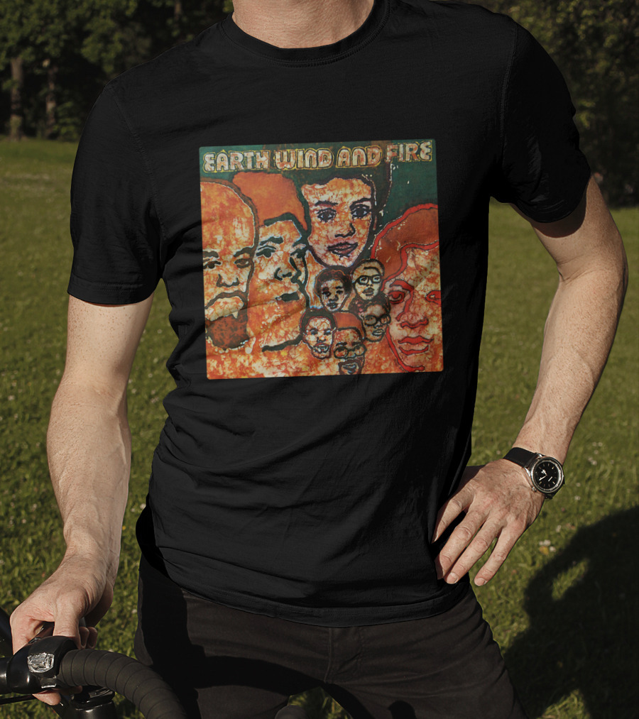 Earth Wind And Fire Album Cover Art Faces T-Shirt
