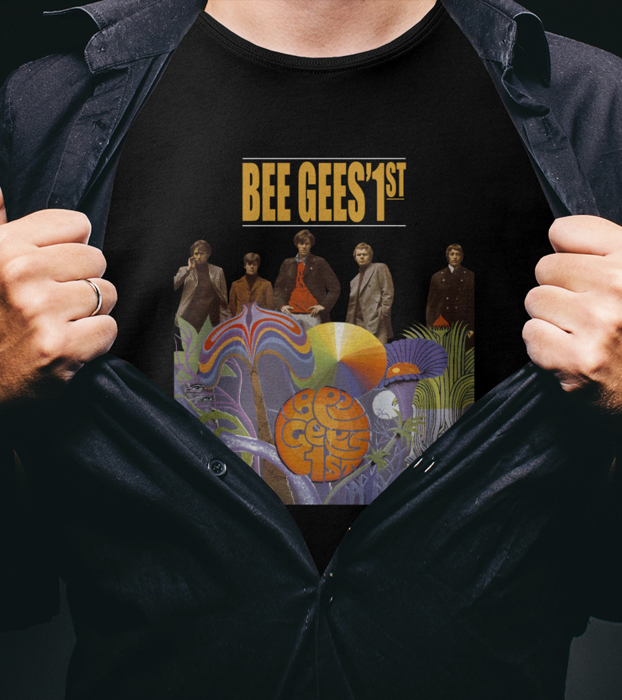 Bee Gees' 1St Psychedelic Album Cover With Band T-Shirt