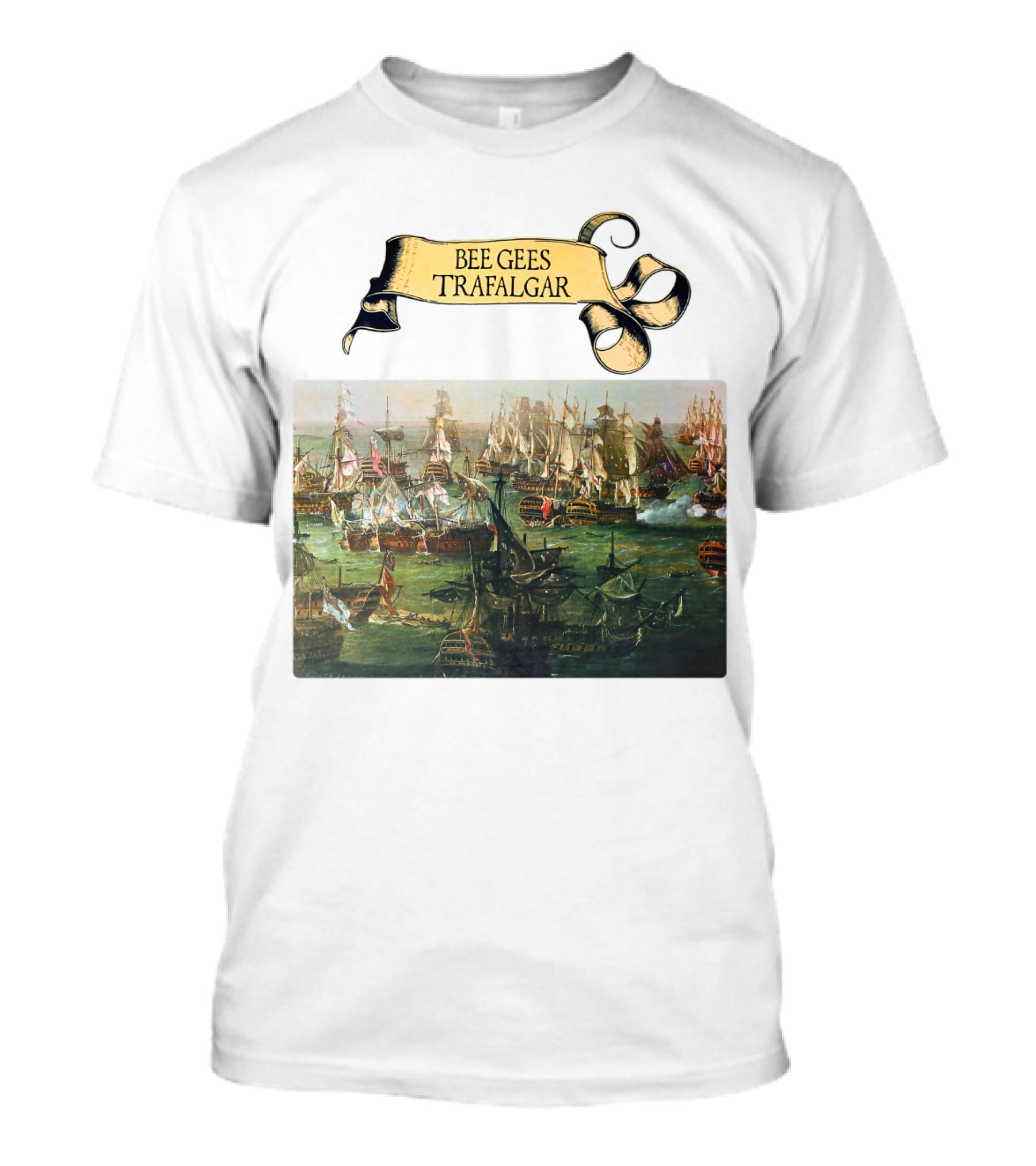 Bee Gees Trafalgar Naval Battle Scene T-Shirt