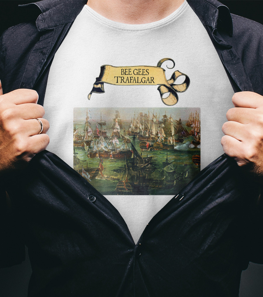 Bee Gees Trafalgar Naval Battle Scene T-Shirt