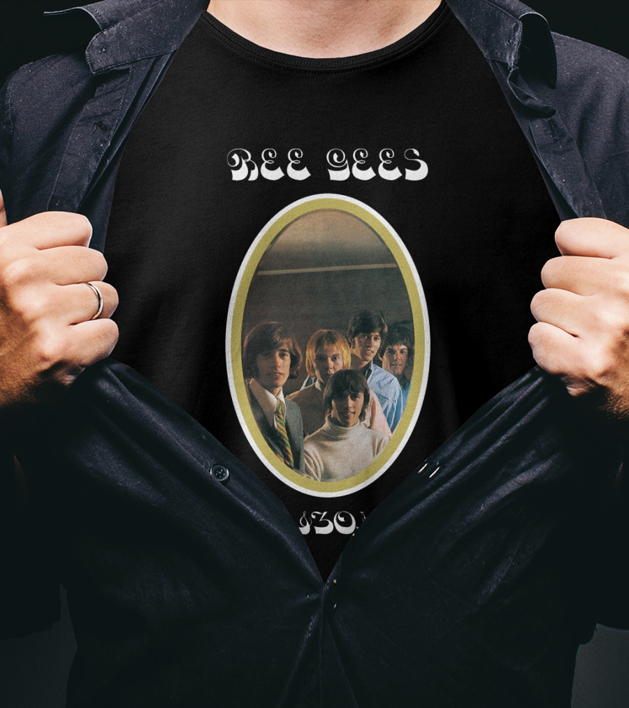 Bee Gees Horizontal Album Cover T-Shirt