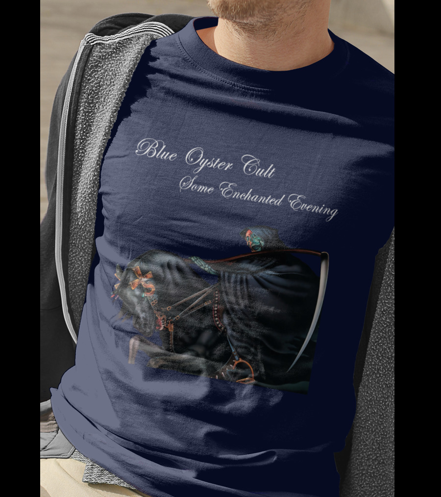 Blue Oyster Cult Some Enchanted Evening Rider With Scythe T-Shirt