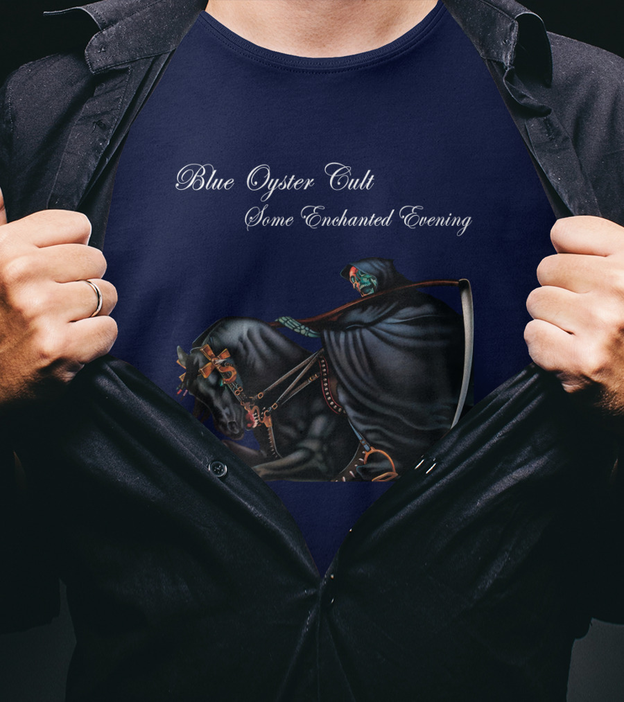 Blue Oyster Cult Some Enchanted Evening Rider With Scythe T-Shirt