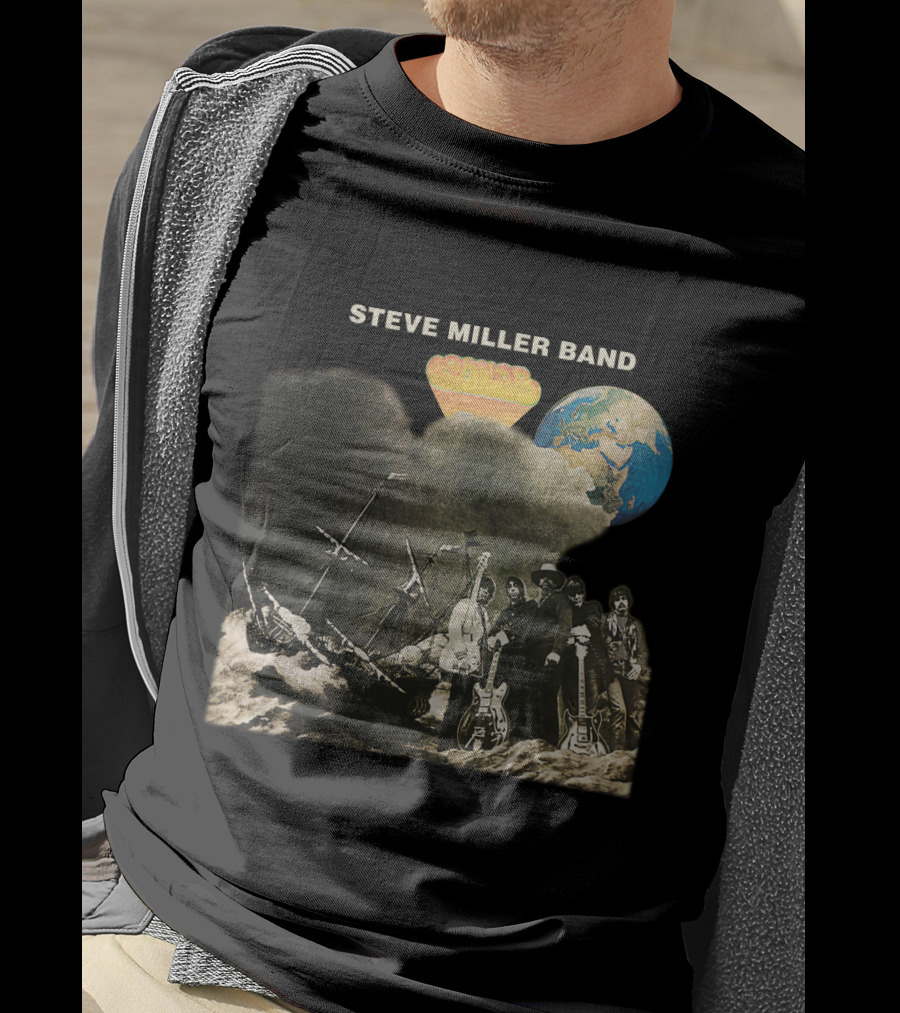 Steve Miller Band Brave New World Album Cover Art T-Shirt
