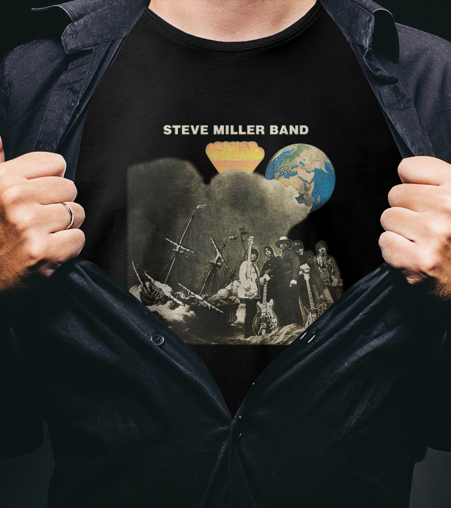 Steve Miller Band Brave New World Album Cover Art T-Shirt