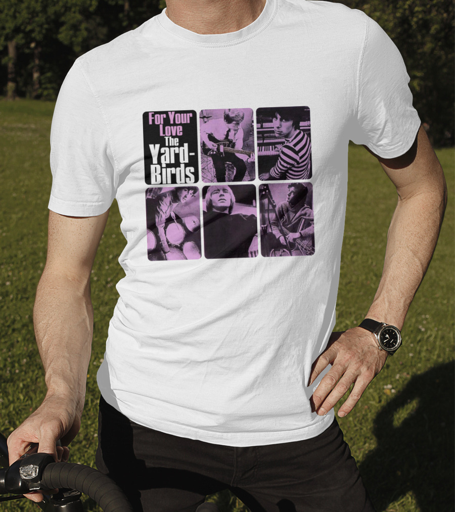 For Your Love The Yardbirds Retro Music Collage T-Shirt