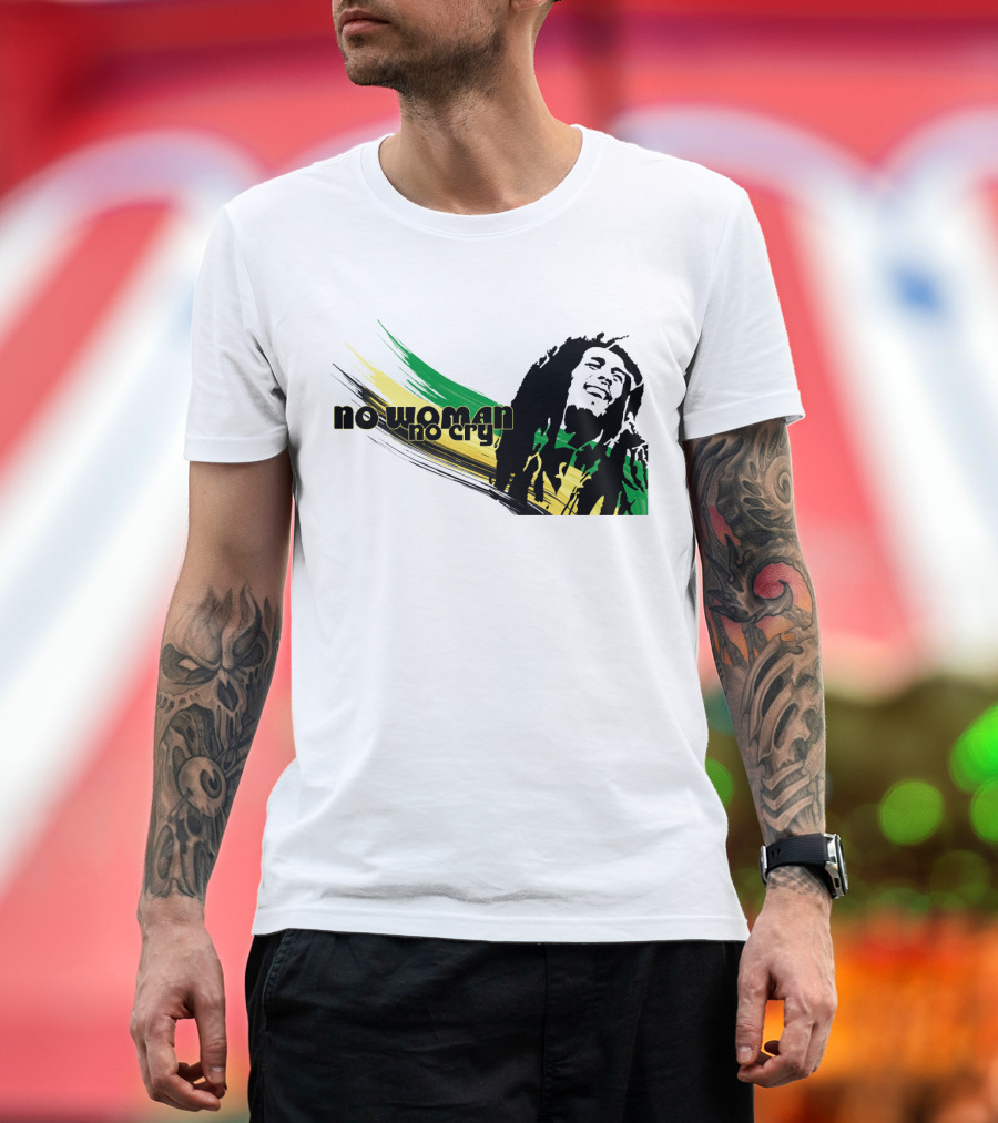 No Woman No Cry Rasta Colors T-Shirt