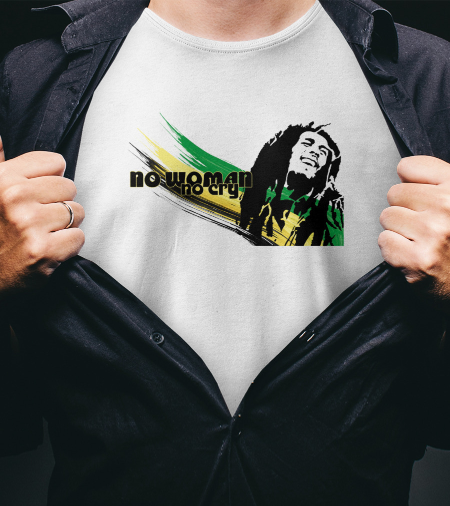 No Woman No Cry Rasta Colors T-Shirt