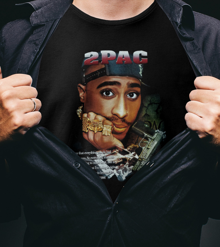 2Pac I Believe That Everything You Do Bad Comes Back To You Tupac Shakur June 1996 T-Shirt