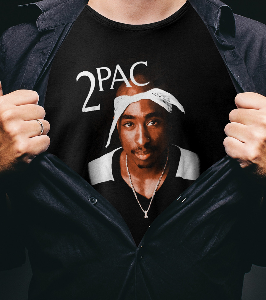 2Pac Bandana Portrait T-Shirt