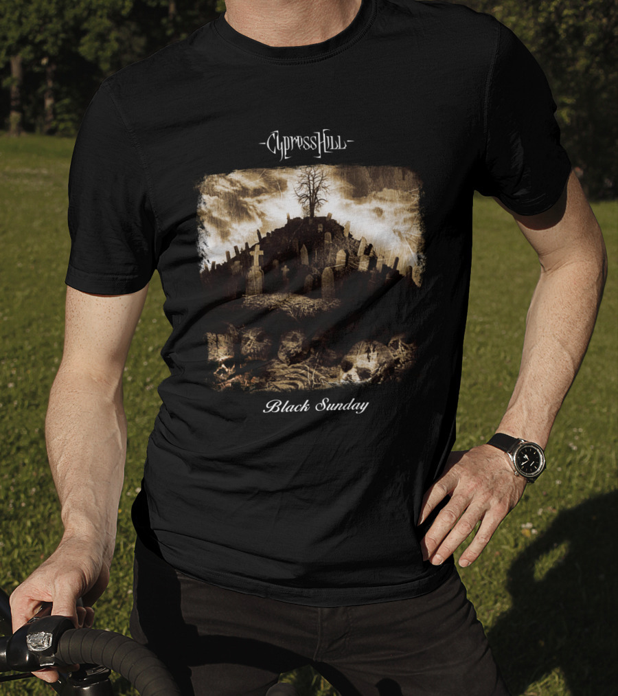 Cypress Hill Black Sunday Graveyard Scene T-Shirt