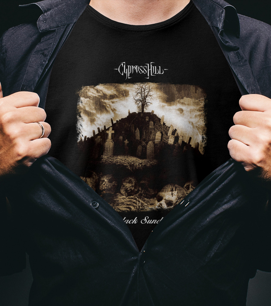 Cypress Hill Black Sunday Graveyard Scene T-Shirt