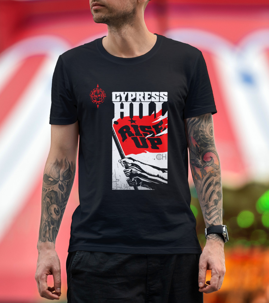 Cypress Hill Rise Up Red Flag Image Cph T-Shirt